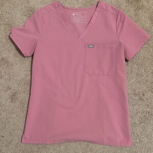 Figs Chalk Pink Catarina Scrub Top - XS